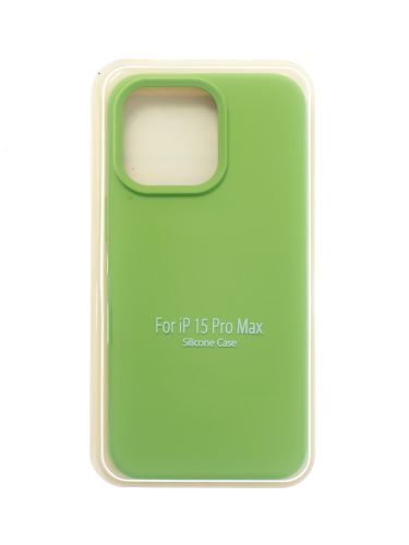 Чехол-накладка для iPhone 15 Pro Max SILICONE CASE закрытый оливковый (1) оптом, в розницу Центр Компаньон