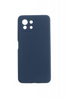 Чехол-накладка для XIAOMI Mi 11 Lite SILICONE CASE NL OP закрытый темно-синий (8) - фото