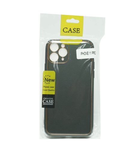 Чехол-накладка для iPhone 11 Pro PC+PU LEATHER CASE черный оптом, в розницу Центр Компаньон фото 2