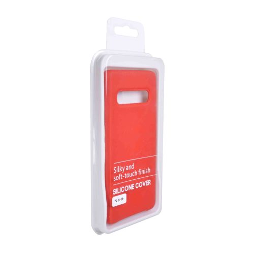 Чехол-накладка для Samsung G973 S10 SILICONE CASE NL OP красный (1) оптом, в розницу Центр Компаньон фото 4
