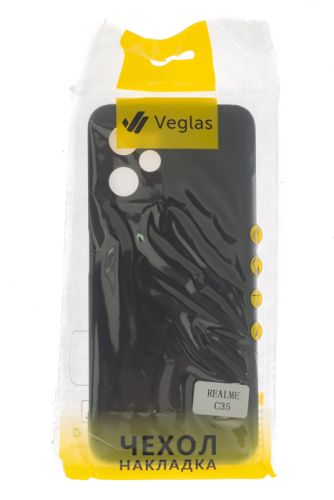Чехол-накладка для REALME C35 VEGLAS Air Matte черный оптом, в розницу Центр Компаньон фото 3