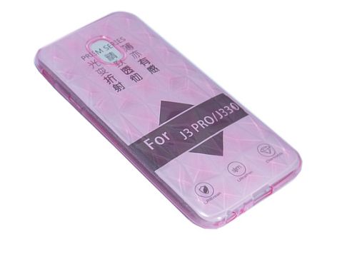 Чехол-накладка для Samsung J330 J3 JZZS Diamond TPU розовая оптом, в розницу Центр Компаньон фото 4