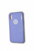 Чехол-накладка для iPhone X/XS SILICONE CASE закрытый сиреневый (41) - фото