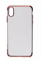 Купить Чехол-накладка для iPhone XS Max ELECTROPLATED TPU DOKA красный оптом, в розницу в ОРЦ Компаньон