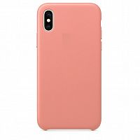 Купить Чехол-накладка для iPhone X LEATHER CASE AAA Soft Pink (розовый) оптом, в розницу в ОРЦ Компаньон