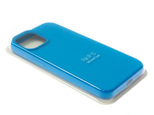 Чехол-накладка для iPhone 15 SILICONE CASE закрытый синий (3) оптом, в розницу Центр Компаньон фото 2