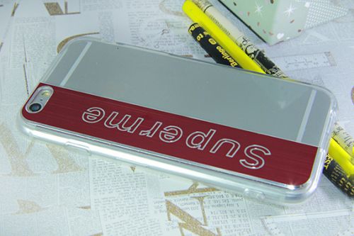 Чехол-накладка для iPhone 6/6S SUPERME TPU красный  оптом, в розницу Центр Компаньон фото 3