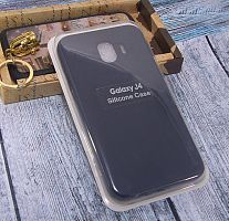 Чехол-накладка для Samsung J400 J4 2018 SILICONE CASE закрытый темно-синий - фото