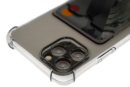 Чехол-накладка для iPhone 11 Pro VEGLAS Air Pocket черно-прозрачный оптом, в розницу Центр Компаньон фото 3