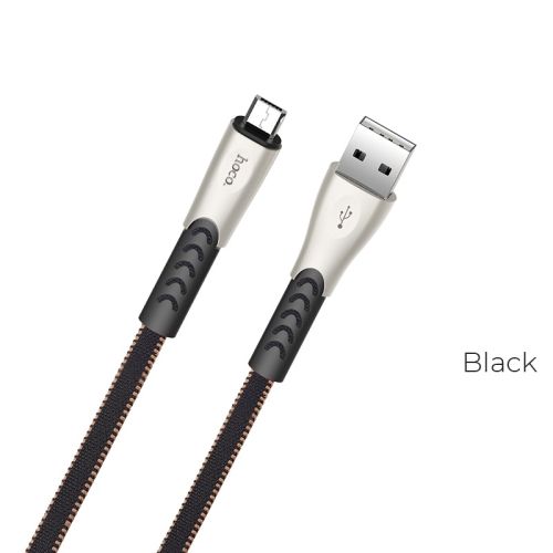 Кабель USB-Micro USB HOCO U48 Superior 2.4A 1.2м черный оптом, в розницу Центр Компаньон фото 2