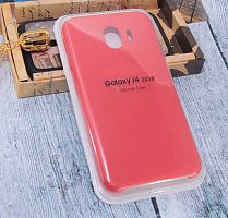 Чехол-накладка для Samsung J400 J4 2018 SILICONE CASE красный - фото