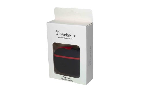 Чехол для наушников Airpods Pro Capsule 003 черно-красный оптом, в розницу Центр Компаньон фото 3
