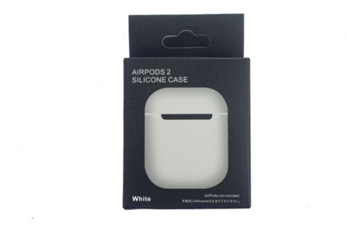 Чехол для наушников Airpods Silicone без карабина белый - оптовая продажа фото 4 Чехол для наушников Airpods Silicone без карабина белый - фото фото 4