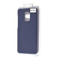 Чехол-накладка для XIAOMI Redmi Note 9 Pro VEGLAS SILICONE CASE закрытый темно-синий (8) - фото