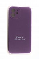 Чехол-накладка для iPhone 12 SILICONE CASE Защита камеры фиолетовый (45) - фото