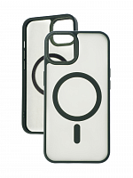 Чехол-накладка для iPhone 13 VEGLAS Fog Magnetic зеленый - фото