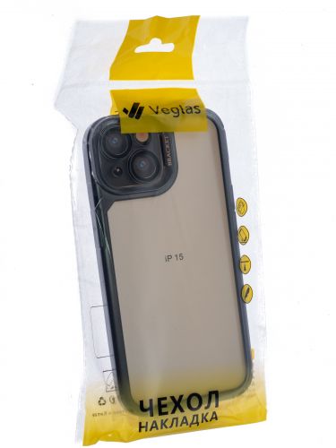 Чехол-накладка для iPhone 15 VEGLAS Bracket Lens черный оптом, в розницу Центр Компаньон фото 4
