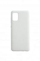 Чехол-накладка для Samsung A315F A31 SILICONE CASE NL OP закрытый белый (9) - фото