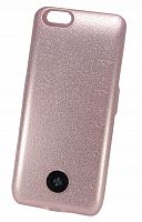 Внешний АКБ пауэр банк чехол для iPhone 6 (4.7) NYX X3 3800mAh розовое-золото - фото