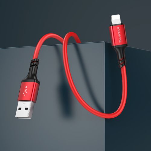Кабель USB-Micro USB BOROFONE BX83 Silicone 2.4A 1м красный оптом, в розницу Центр Компаньон фото 2