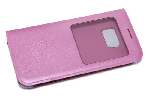 Чехол-книжка для Samsung G930F S7 HOCO ORIGINAL VISUAL розовый оптом, в розницу Центр Компаньон фото 3