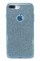 Купить Чехол-накладка для iPhone 7/8 Plus JZZS Shinny 3в1 TPU синяя оптом, в розницу в ОРЦ Компаньон