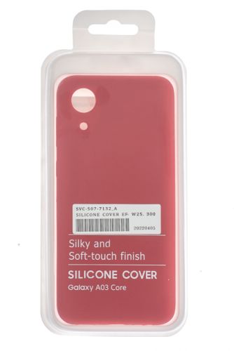Чехол-накладка для Samsung A032F A03 Core SILICONE CASE OP закрытый красный (1) оптом, в розницу Центр Компаньон фото 4