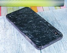 Купить Чехол-накладка для iPhone X/XS SPANGLES GLASS TPU черный																														 оптом, в розницу в ОРЦ Компаньон