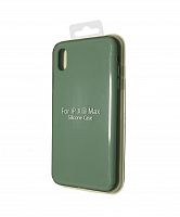 Купить Чехол-накладка для iPhone XS Max VEGLAS SILICONE CASE NL закрытый хвойно-зеленый (58) оптом, в розницу в ОРЦ Компаньон