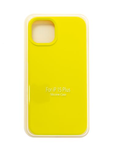 Чехол-накладка для iPhone 15 Plus VEGLAS SILICONE CASE NL закрытый лимонный (37) оптом, в розницу Центр Компаньон