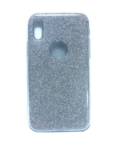 Чехол-накладка для iPhone X/XS JZZS Shinny 3в1 TPU серебро - оптовая продажа Чехол-накладка для iPhone X/XS JZZS Shinny 3в1 TPU серебро - фото
