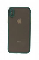 Купить Чехол-накладка для iPhone X/XS VEGLAS Fog зеленый оптом, в розницу в ОРЦ Компаньон