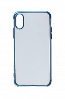 Чехол-накладка для iPhone XR ELECTROPLATED TPU DOKA синий - фото