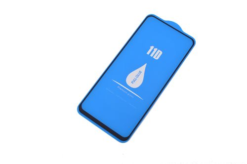 Защитное стекло для Samsung M115F M11 11D FULL GLUE (синяя основа) пакет черный оптом, в розницу Центр Компаньон фото 3