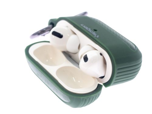 Чехол для наушников Airpods Pro Spigen зеленый - оптовая продажа фото 4 Чехол для наушников Airpods Pro Spigen зеленый - фото фото 4
