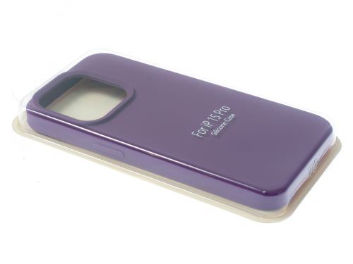 Чехол-накладка для iPhone 15 Pro SILICONE CASE закрытый фиолетовый (45) - оптовая продажа фото 2 Чехол-накладка для iPhone 15 Pro SILICONE CASE закрытый фиолетовый (45) - фото фото 2