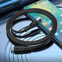 Кабель USB Type-C BOROFONE BX85 Auspicious 3.0A 1м черный - фото