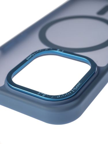Чехол-накладка для iPhone 14 Pro VEGLAS Fog Magnetic синий - оптовая продажа фото 4 Чехол-накладка для iPhone 14 Pro VEGLAS Fog Magnetic синий - фото фото 4