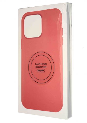 Чехол-накладка для iPhone 12 Mini SILICONE TPU NL поддержка MagSafe розовый коробка - оптовая продажа фото 4 Чехол-накладка для iPhone 12 Mini SILICONE TPU NL поддержка MagSafe розовый коробка - фото фото 4