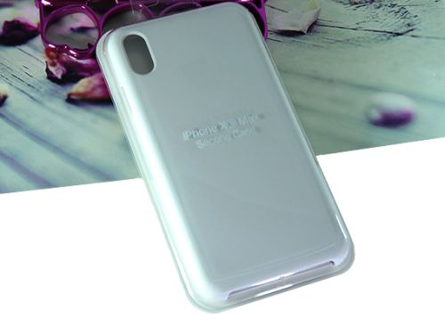 Чехол-накладка для iPhone XS Max SILICONE CASE AAA белый оптом, в розницу Центр Компаньон фото 3