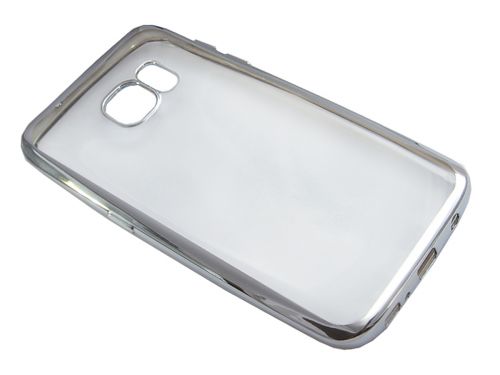 Чехол-накладка для Samsung G935F S7 EDGE РАМКА TPU серебро - фото фото 2