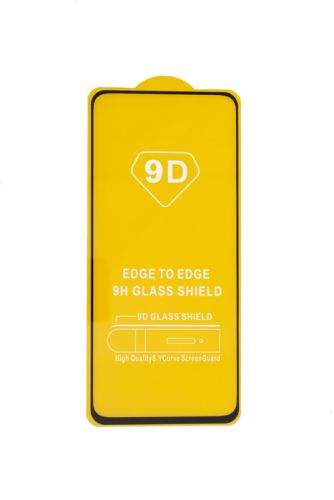 Защитное стекло для Realme 9 FULL GLUE (желтая основа) пакет черный оптом, в розницу Центр Компаньон