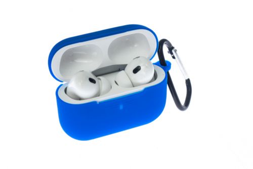 Чехол для наушников Airpods Pro 2 Silicone синий - оптовая продажа фото 2 Чехол для наушников Airpods Pro 2 Silicone синий - фото фото 2