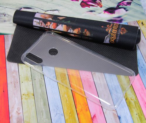 Чехол-накладка для HUAWEI Honor 8C FASHION TPU пакет прозрачный - фото