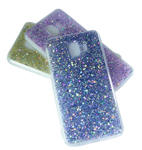 Чехол-накладка для Samsung J400 J4 2018 DROP STAR TPU синий  - фото
