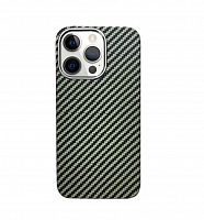 Чехол-накладка для iPhone 13 Pro Max K-DOO Keivlar зеленый - фото