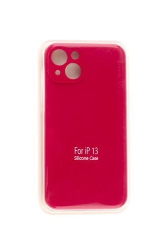 Чехол-накладка для iPhone 13 SILICONE CASE NL Защита камеры вишневый (36) оптом, в розницу Центр Компаньон