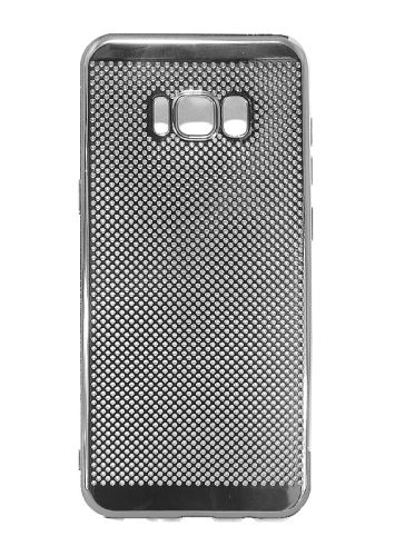 Чехол-накладка для Samsung G955H S8 Plus C-CASE РАМКА перфор TPU серебро оптом, в розницу Центр Компаньон