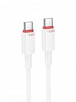 Кабель TYPE-C TYPE-C BOROFONE BX110 60w 1м белый - фото