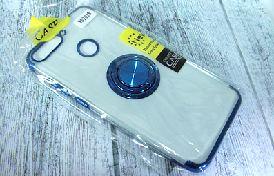 Чехол-накладка для HUAWEI Honor 7A Pro/Y6 Prime 2018 ELECTROPLATED TPU КОЛЬЦО синий - оптовая продажа фото 2 Чехол-накладка для HUAWEI Honor 7A Pro/Y6 Prime 2018 ELECTROPLATED TPU КОЛЬЦО синий - фото фото 2